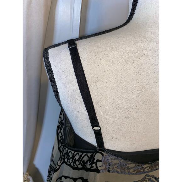 NWT $79.50 Tommy Hilfiger size 1X Blue Palm Beach mid Crochet Open Shoulder Top - Picture 7 of 11